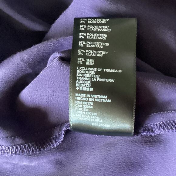 Urban Outfitters Margaux Satin Slip Dress Small Navy Whimsigoth 90s Grunge Fairy - Picture 12 of 12